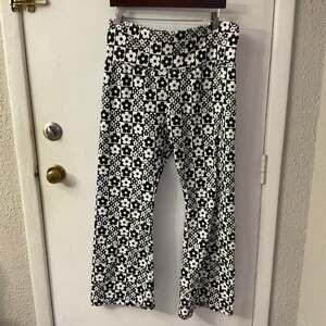 Spring Flower Print Wideleg Pull On Pants XXL Wild Fable Hippie Boho Vacation